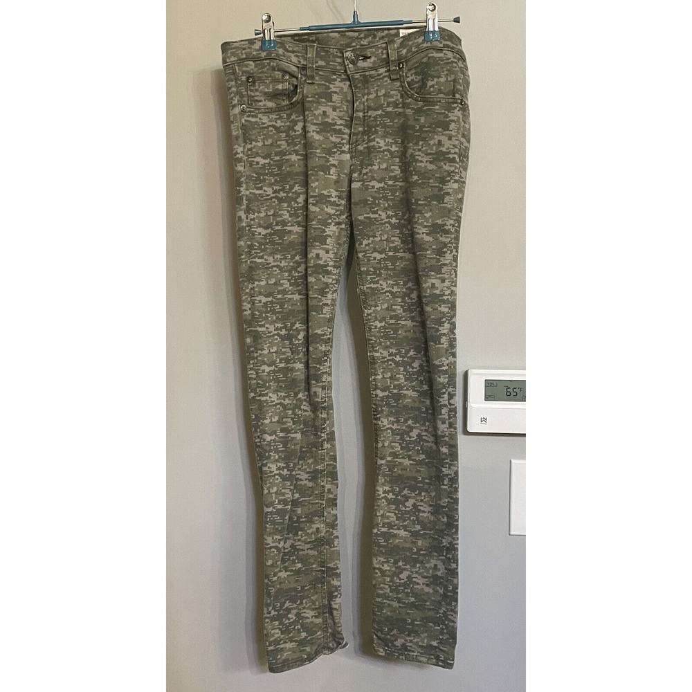 Rag & Bone Jeans Skinny‎ Digital Camo Camouflage USA Made Sz 29 EUC